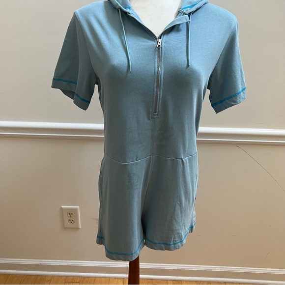 Nike Vestido Icon Clash Blue Romper Women Size Small - Picture 5 of 7